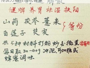 叫我大掌柜：李侠士神秘药方配方揭秘：古传良方融合现代智慧