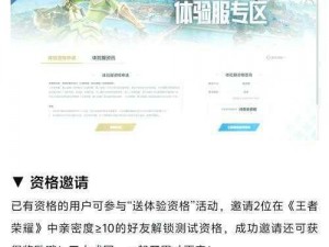 王者荣耀体验服非白名单用户解决方案及白名单获取方法