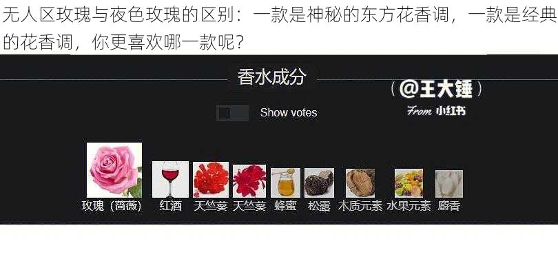 无人区玫瑰与夜色玫瑰的区别：一款是神秘的东方花香调，一款是经典的花香调，你更喜欢哪一款呢？