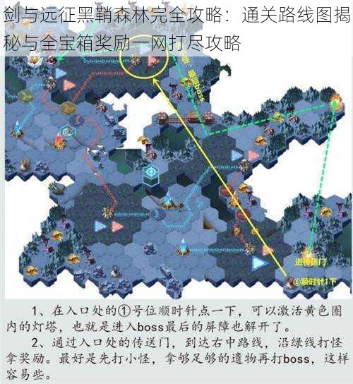 剑与远征黑鞘森林完全攻略：通关路线图揭秘与全宝箱奖励一网打尽攻略