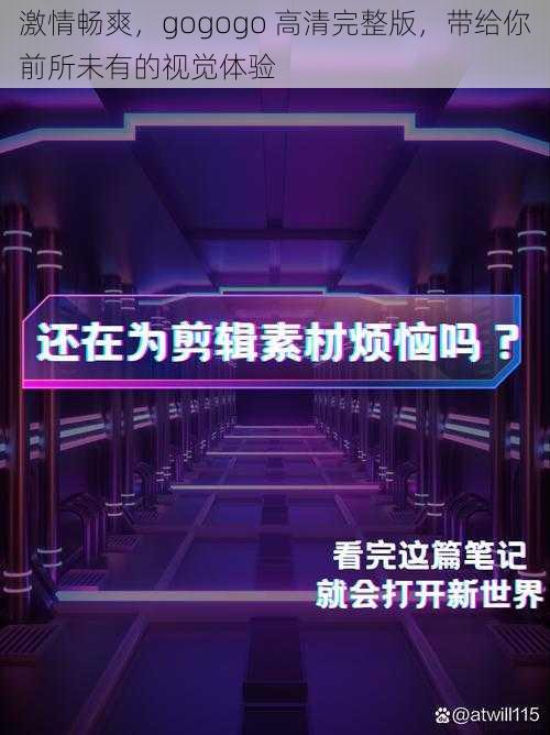 激情畅爽，gogogo 高清完整版，带给你前所未有的视觉体验