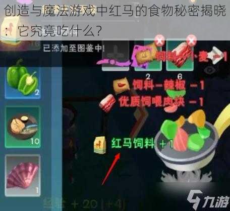 创造与魔法游戏中红马的食物秘密揭晓：它究竟吃什么？