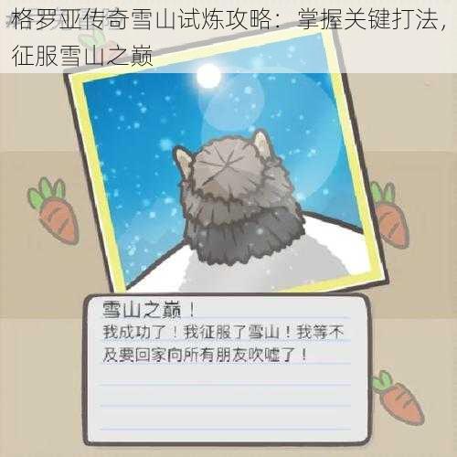 格罗亚传奇雪山试炼攻略：掌握关键打法，征服雪山之巅