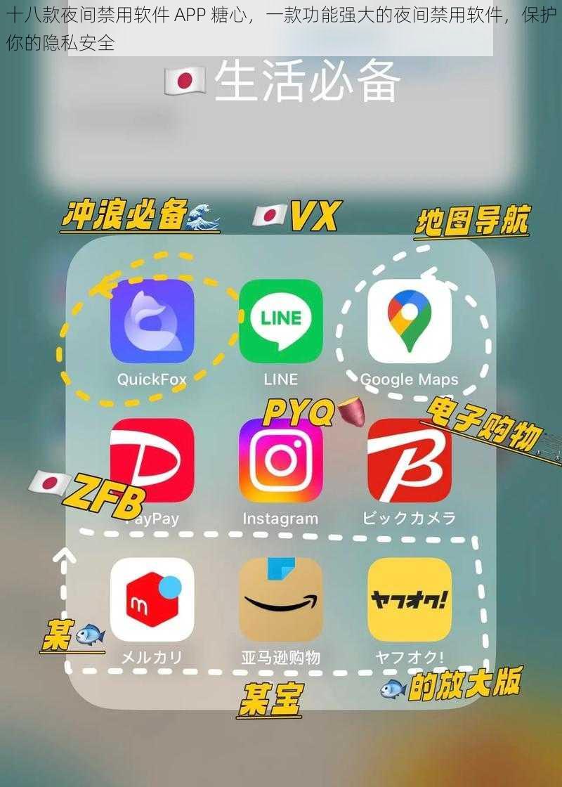 十八款夜间禁用软件 APP 糖心，一款功能强大的夜间禁用软件，保护你的隐私安全