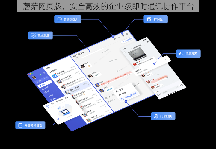 蘑菇网页版，安全高效的企业级即时通讯协作平台