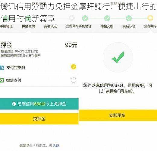 腾讯信用分助力免押金摩拜骑行：便捷出行的信用时代新篇章