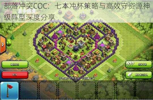 部落冲突COC：七本冲杯策略与高效守资源神级阵型深度分享