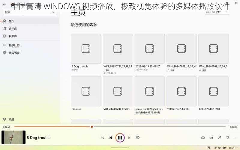 中国高清 WINDOWS 视频播放，极致视觉体验的多媒体播放软件