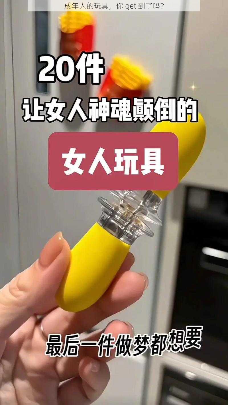 成年人的玩具，你 get 到了吗？